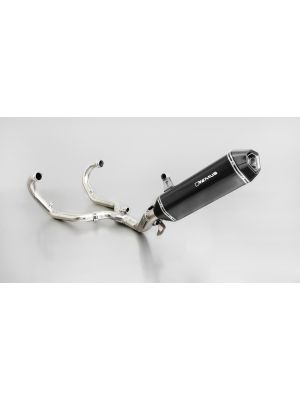 HEXACONE, full system without cat., connecting tube, carbon, no EEC, 54 mm