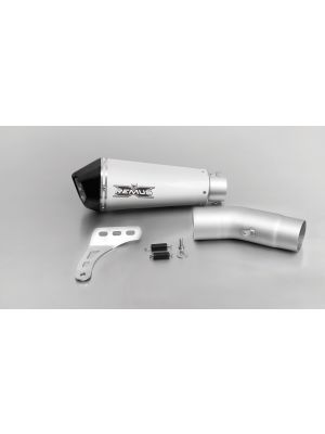 HYPERCONE, slip on, muffler with connecting tube no cat for DUCATI Monster 1200 R and Monster 1200 / 1200 S, titanium, 65 mm, without EC homologation