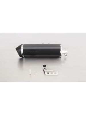 OKAMI Slip on (sport exhaust), Stainless steel black, (EC-) APPROVAL