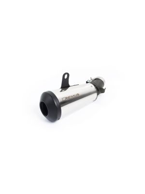 CLASSIC SPORT, slip on (muffler) Sport Exhaust Kawasaki Z 900, endcap black-chrome, stainless steel matt, EC homologation 