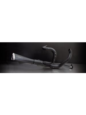 CUSTOMCONE exhaust complete system (2-1) no cat (MCS system no EEC), stainless steel black, RACE (no EG/ABE/EEC)