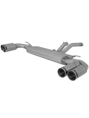 Stainless steel sport exhaust system L/R, 4 stainless steel 