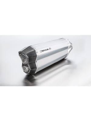 REMUS 8, RACING slip on (muffler with connecting tube and removable sound insert), stainless steel matt, 65mm, without EC homologation
