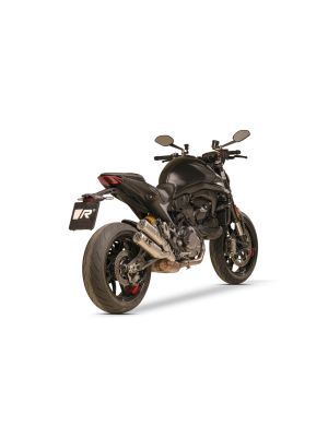 REMUS Double MESH RACING Exhaust for Ducati Monster Euro 5, stainless steel brushed, NO EC type approval