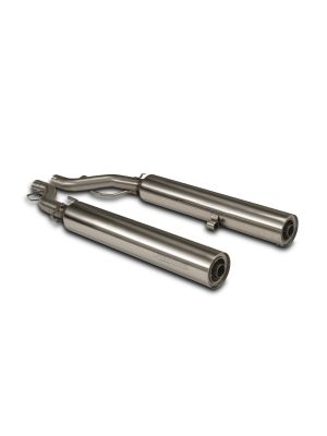 RACING CUSTOM Slip On L/R and selectable endcaps, stainless steel chrome for BMW R18 Classic / B / Transcontinental, NO (EC-) approval